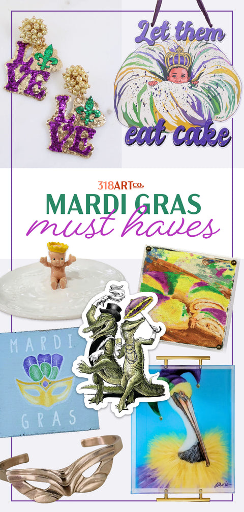 Unmask the Magic: Explore 318 Art Co.'s Mardi Gras Selection