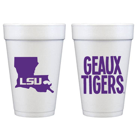 Geaux Tigers Foam Cup Sleeve