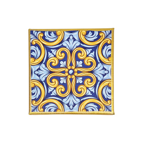 "Rococo Damask Royal Blue I" Mini Canvas
