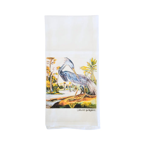 "Blue Heron" Kitchen Towel