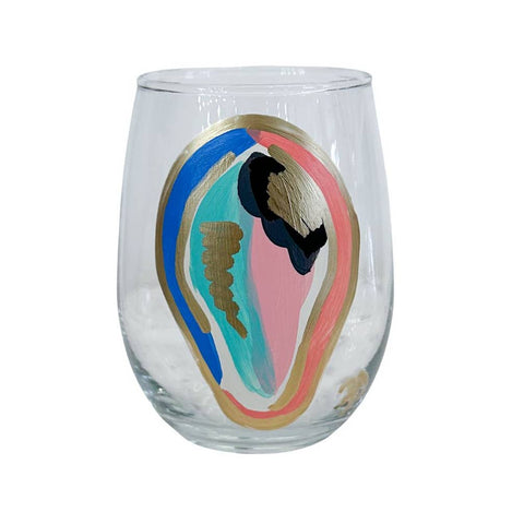 Shell-y Oyster Stemless Wine Glass