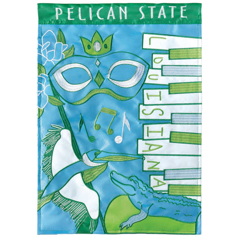 Pelican State Garden Flag