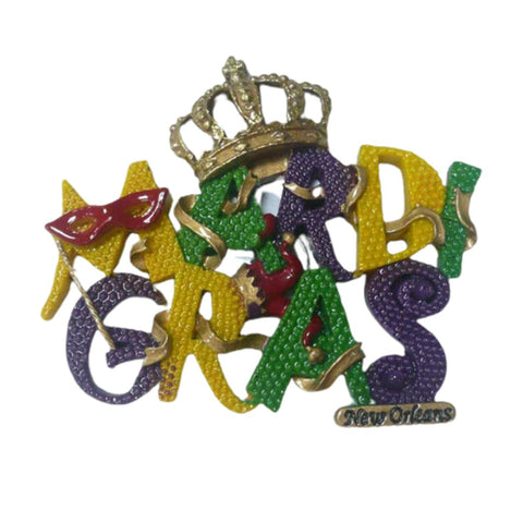 Mardi Gras Crown Magnet