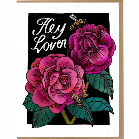 Hey Lover Greeting Card
