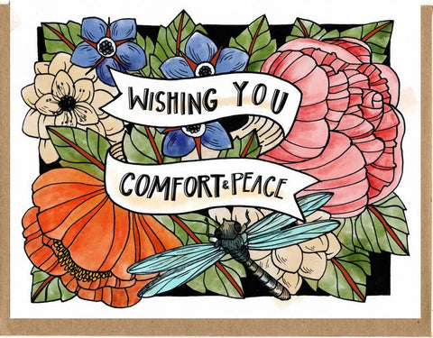 Wishing You Comfort and Peace—Greeting Card