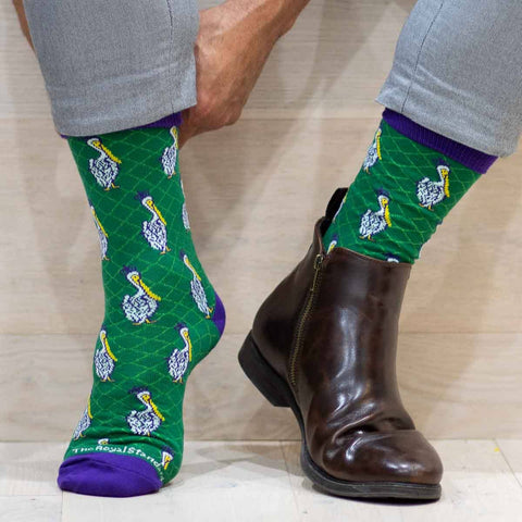Men's Mardi Gras Pelican Socks