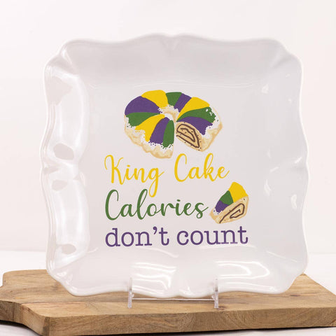 King Cake Square Platter