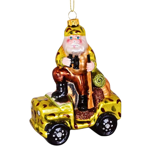 ATV Santa Ornament