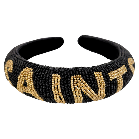 Saints Beaded Headband