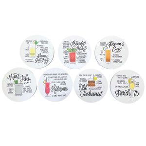 Cocktail Recipe Coaster