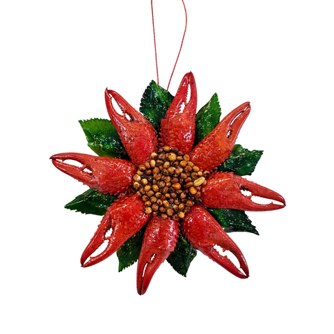 Poinsettia Flower Ornament - 318 Art Co.