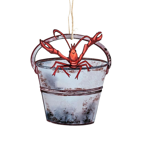 Crawfish Bucket Ornament