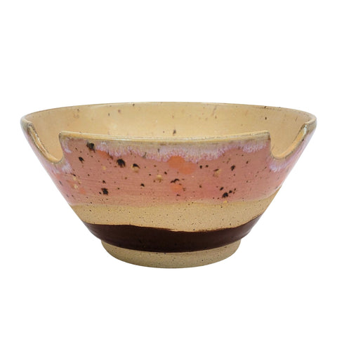 Handmade Cream/Amaryllis Ramen Bowls