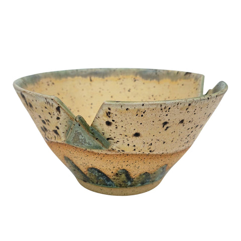 Handmade Green Triangle Ramen Bowls