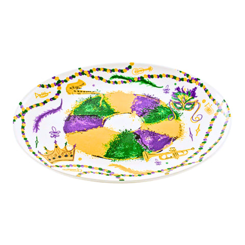 King Cake Platter 20"