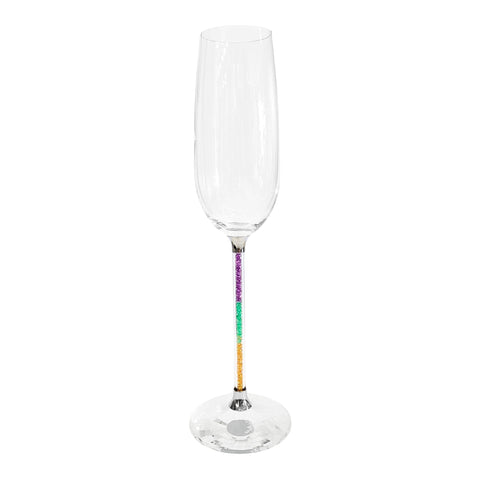 Mardi Gras Champagne Glass
