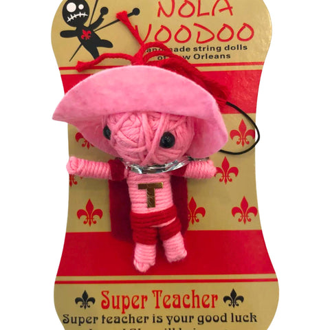 Super Teacher Voodoo Keychain
