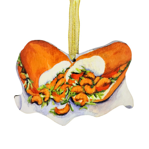 Shrimp PoBoy Ornament