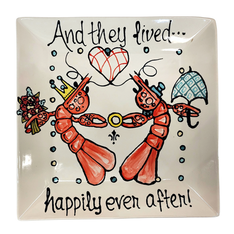 Square Crawfish Wedding Platter