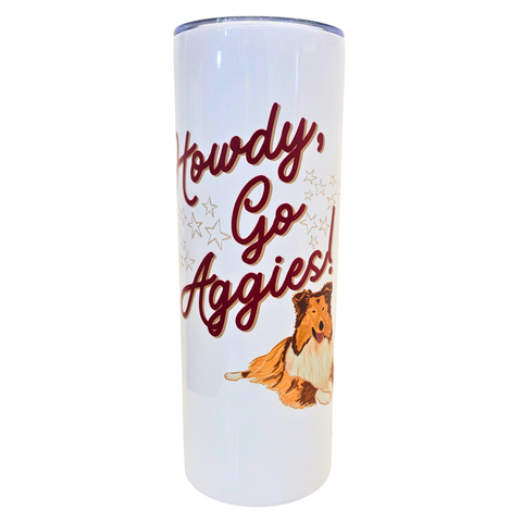 "Howdy Go Aggies" 20oz Insulated Tumbler