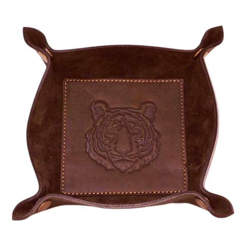 Tiger Leather Embossed Valet