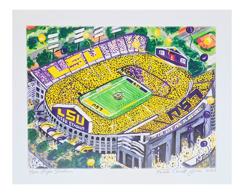 "Tiger Stadium" Art Print 11x14