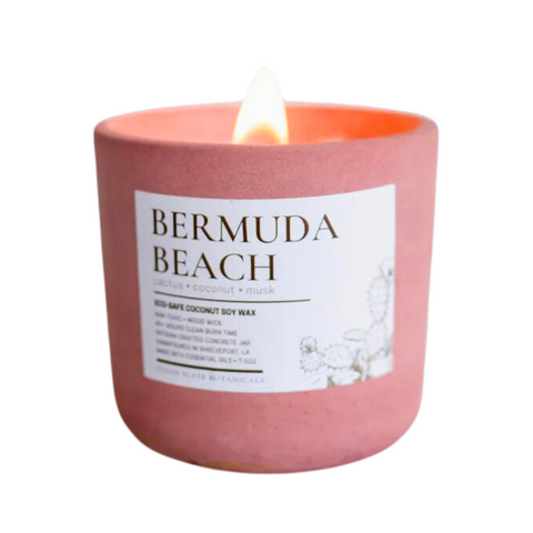 Bermuda Beach Concrete Candle