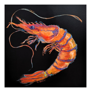 "Spotlight Shimp" Acrylic on Canvas 18x18