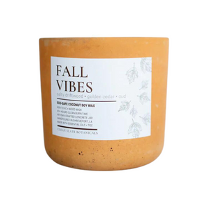 Fall Vibes Concrete Candle