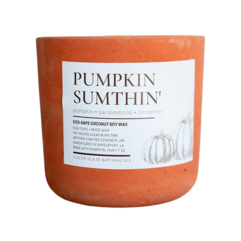Pumpkin Somethin' Concrete Candle