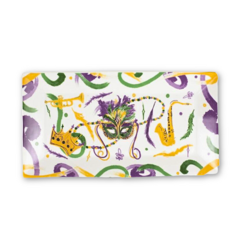 Small Mardi Gras Crown Platter