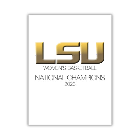 LSU Women's Basketball National Champions 2023 Hardcover Photography Book