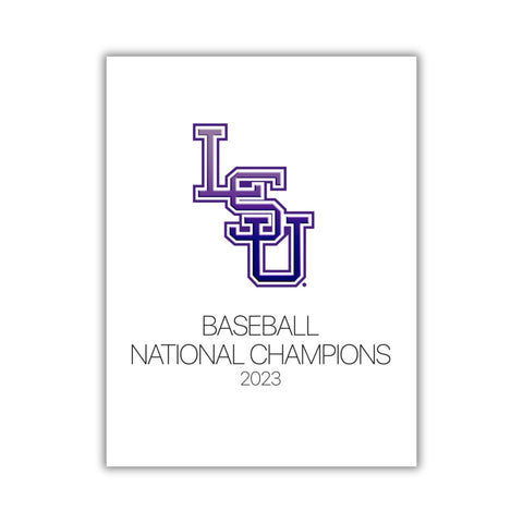 LSU Baseball National Champions 2023 Hardcover Photography Book