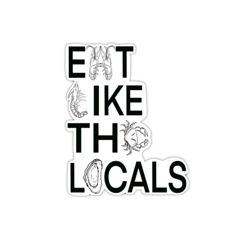 Eat Like the Locals Seafood Sticker