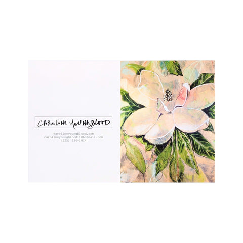 "Golden Magnolia" Notecard 5pk