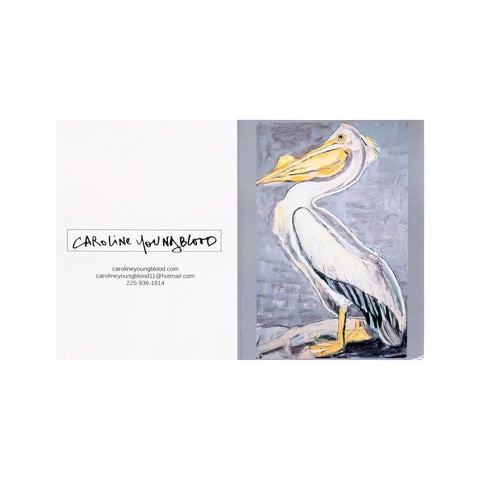 "White Pelican" Notecard 5pk