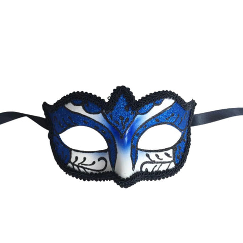 Jewel Tone Eyelet Mardi Gras Mask