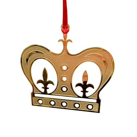 Mardi Gras Crown Brass Ornament - 318 Art Co.