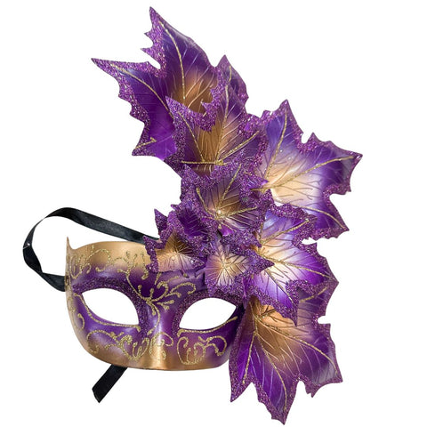 Venetian Leaf Mardi Gras Mask