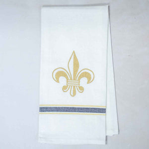 Golden Fleur Stripe Hand Towel