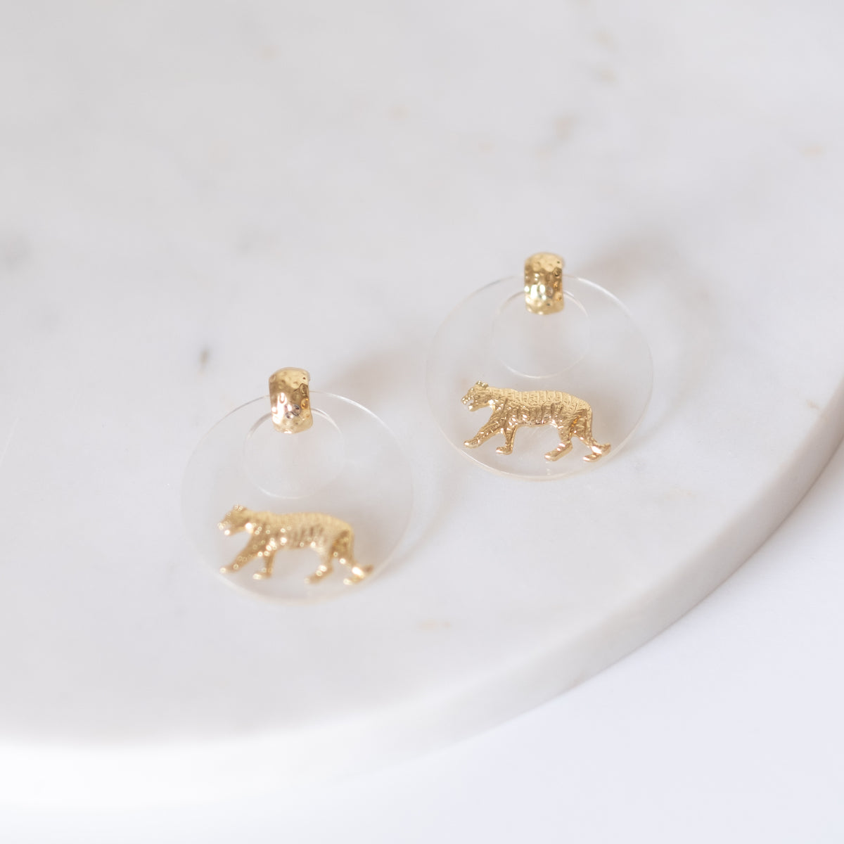 Easy Tiger Hoop Earrings