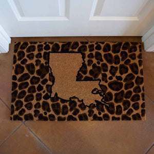 Louisiana Leopard Coir Doormat