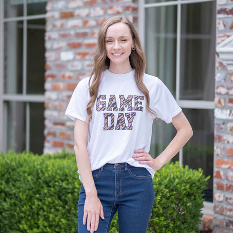 Tiger Game Day Crew Neck Short Sleeve Tee