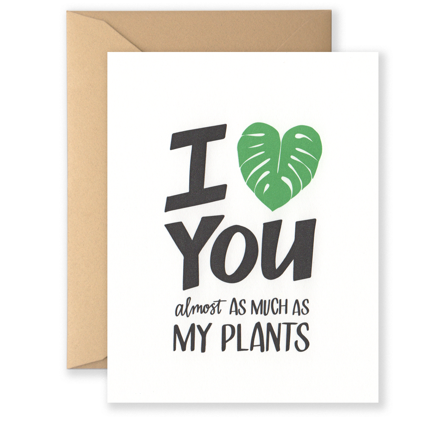 I Heart Plants Greeting Card