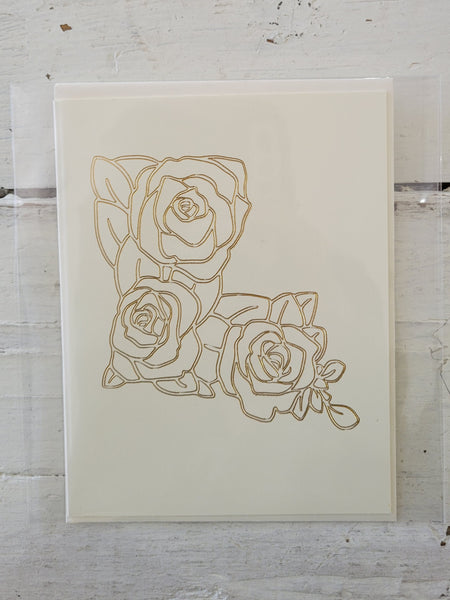 Louisiana Magnolia Gold Foiled Card