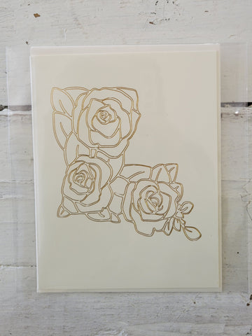 Louisiana Magnolia Gold Foiled Card