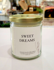 SWEET DREAMS 8 oz. Coconut Soy Candle by Clean Slate Botanicals
