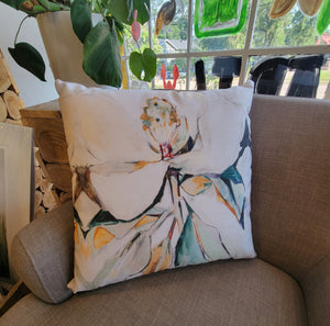 "Magnolia II" Canvas Print Pillow