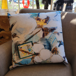 "Vintage Cotton Collage" Canvas Print Pillow
