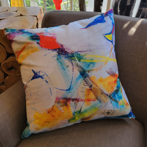 "Vibrant Cotton I" Canvas Print Pillow